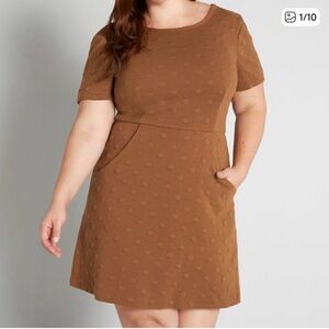 NEW Anthropologie Hutch Circle Dot A Line Dress Sz XS